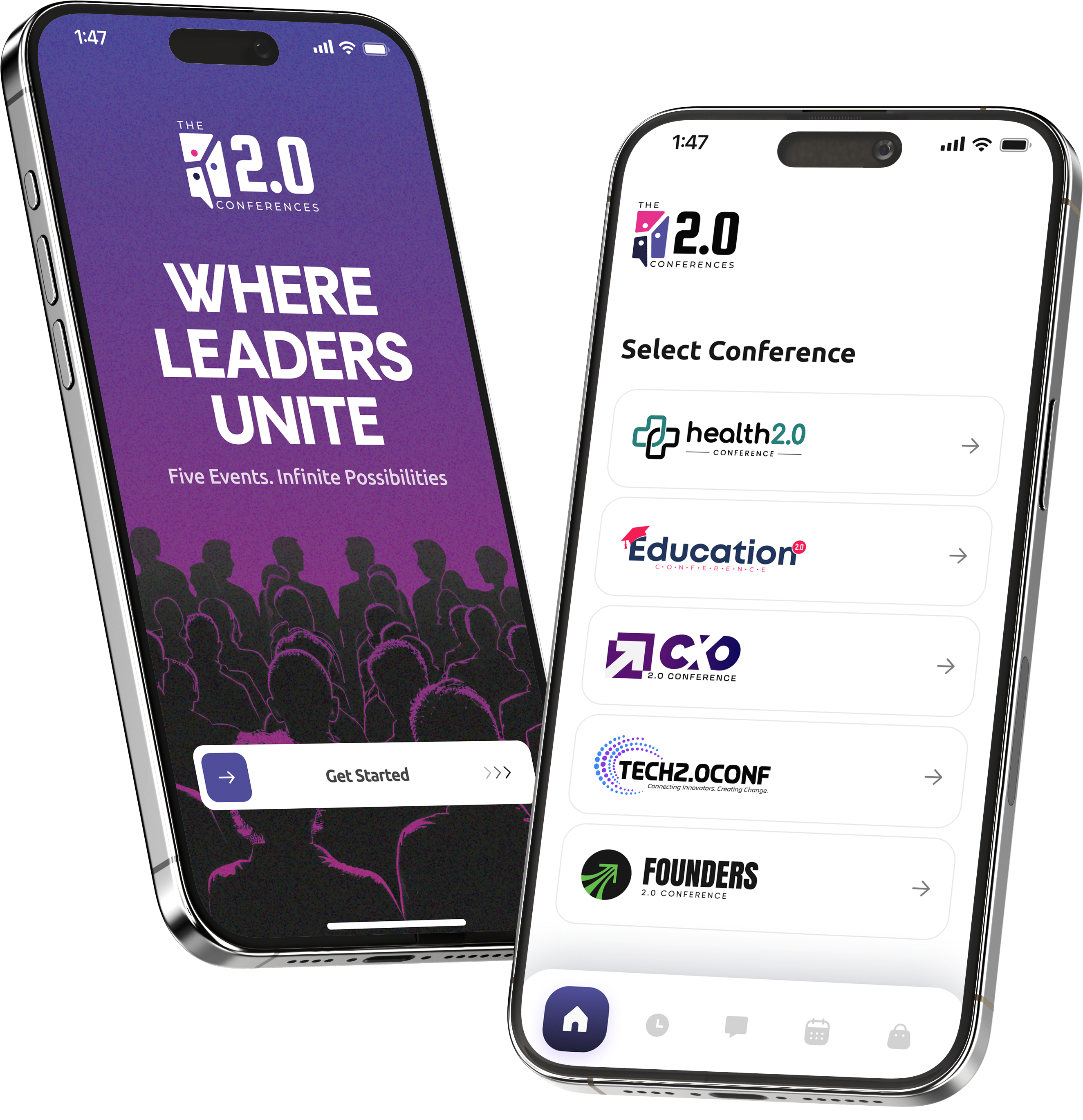 2.0Conf App Screenshots
