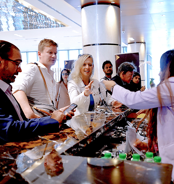 Attendees networking at a The 2.0 Conferences event